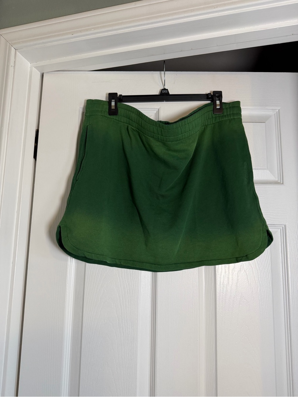 Calvin Klein Green Pull On Sweatshirt Skirt Size Large